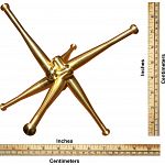 Heavy Hitter: Brass Baseball Bat Puzzle Sculpture
