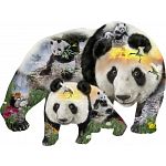 Panda-monium - Shaped Jigsaw Puzzle
