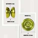 Maverick (Lime) - Aluminum Responsive Ball Bearing Yo-Yo