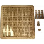 Wooden Fractal Tray Puzzle - Wunderlich Curve 1