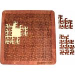 Wooden Fractal Tray Puzzle - Wunderlich Curve 2