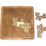 Wooden Fractal Tray Puzzle - Wunderlich Curve 3