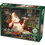 Santa Painting Cars