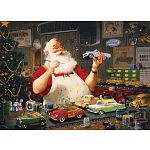 Santa Painting Cars