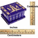 Romanian Puzzle Box - Small Dark Purple