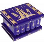 Romanian Puzzle Box - Small Dark Purple