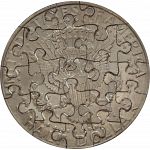 21 Piece Half Dollar - Coin Jigsaw Puzzle