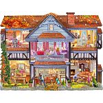 Autumn Country House - Shaped Jigsaw Puzzle