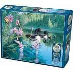 Iris Cove Loons - Large Piece