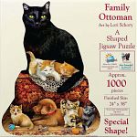 Family Ottoman - Shaped Jigsaw Puzzle