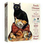 Family Ottoman - Shaped Jigsaw Puzzle
