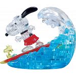 3D Crystal Puzzle - Snoopy Surf