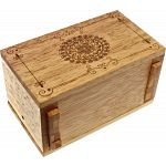 Secret Lock Box (Rubberwood) - Premium with Mandala Artwork image