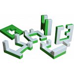 Impossible Cube 1 (Green and White)