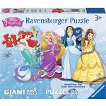 Pretty Princesses - Giant Shaped Floor Puzzle