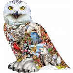 Snowy Owl - Shaped Jigsaw Puzzle