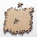 Maze Infinity Wooden Jigsaw Puzzle - Natural