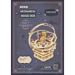 ROKR DIY Wooden Mechanical Music Box - Starry Night