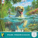 Mark Fredrickson: Yellow Lab Swimming