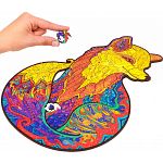 Mysterious Fox - Animal Shaped Wooden Jigsaw Puzzle