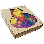 Mysterious Fox - Animal Shaped Wooden Jigsaw Puzzle