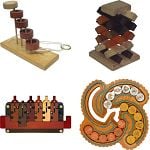 .Level 10 - a set of 4 wood puzzles image