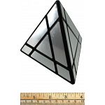 7-Segment Pyraminx - Black Body in Silver Label