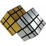 Mirror Double Cube - Black body (Gold and Silver Stickers)