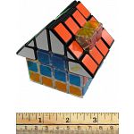 4x4x4 Glassy House Cube I - Black Body Roof