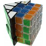 4x4x4 Glassy House Cube I - Black Body Roof