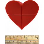 Ghost 2x2x2 Heart Puzzle - Red Body (3D printing Mod)