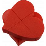 Ghost 2x2x2 Heart Puzzle - Red Body (3D printing Mod)
