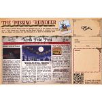 The Missing Reindeer - Christmas Puzzle Postcard