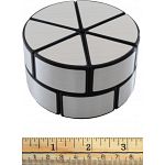 Ghost 2-Layer Rounded Cheese Cake -Black Body with Silver Label