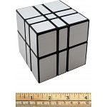 Mirror Camouflage 2x3x3 Cube - Black Body with Silver Label