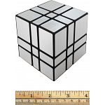 Mirror Camouflage 3x3x3 Cube - Black Body with Silver Label