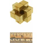 Diabolical Structure - Brass 6 Piece Burr Puzzle