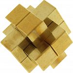 Diabolical Structure - Brass 6 Piece Burr Puzzle