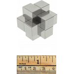 Chinese Cross - Aluminum 6 Piece Burr Puzzle