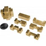 Chinese Cross - Brass 6 Piece Burr Puzzle