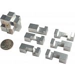 Six-Way Set - Aluminum 6 Piece Burr Puzzle