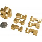 Six-Way Set - Brass 6 Piece Burr Puzzle