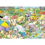Jan van Haasteren Comic Puzzle - Camping in the Forest (1000 PC)