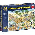 Jan van Haasteren Comic Puzzle - The Oasis (1500 Pieces)