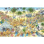 Jan van Haasteren Comic Puzzle - The Oasis (1500 Pieces)
