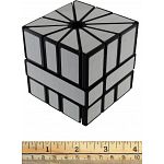 Mirror Square-2 Cube - Black Body with Silver Label