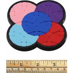 Pocket Tetrakium Puzzle (4 real + 1 virtual Circle, 3D Printed)