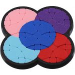 Pocket Tetrakium Puzzle (4 real + 1 virtual Circle, 3D Printed)