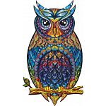Charming Owl - Shaped Wooden Jigsaw Puzzle