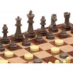 Magnetic Chess & Draught Set - Large
